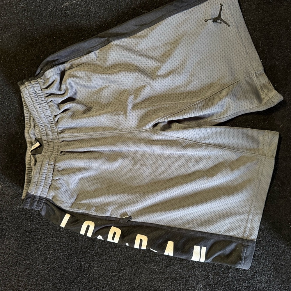 Jordan Kids' Gray and Black Shorts